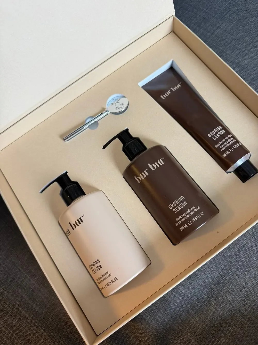 BUR BUR Growing Season Hair Care PR Set Shampoo Conditioner Mask Derma Roller
